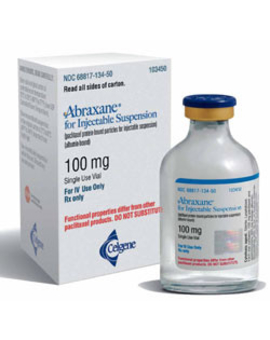 ABRAXANE 5 mgml 100 mg Plv.z.Her.e.Inf.Susp.Dsfl. (1)