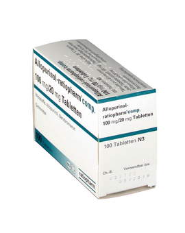 ALLOPURINOL ratiopharm comp.100mg/20mg Tabletten