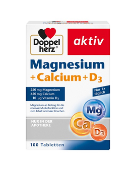 DOPPELHERZ Magnesium+Calcium+D3 Tabletten (100)