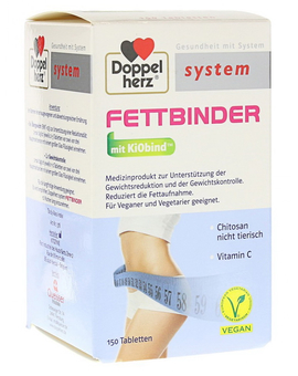 DOPPELHERZ Fettbinder mit KiObind system Tabletten (150)