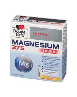 Doppelherz Magnesium 375 Liquid system Trinkampullen (10)