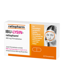 IBU LYSIN-ratiopharm 400 mg Filmtabletten (20)