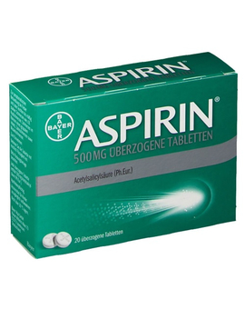 Aspirin 500 mg Überzogene Tabletten (20)