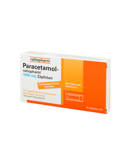 Paracetamol-ratiopharm 1000 mg Zäpfchen (10)