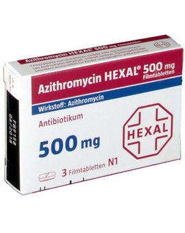 AZITHROMYCIN HEXAL 500 mg Filmtabletten