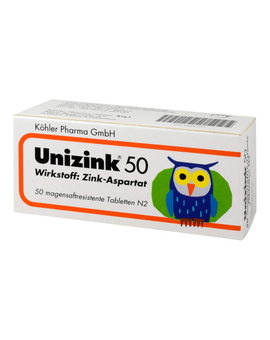 Unizink 50 magensaftresistente Tabletten (50)