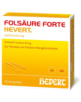 Folsäure forte Hevert Ampullen (10X2 ml)