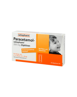 Paracetamol-ratiopharm 250 mg Zäpfchen (10)