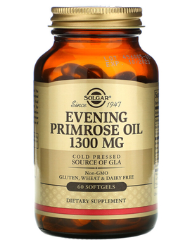 Solgar, Nachtkerzenöl, Evening Primrose Oil, 1.300 mg (60)