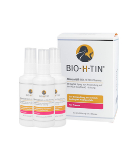 Minoxidil BIO-H-TIN-Pharma 20mg/ml Frauen Spray (3X60 ml)
