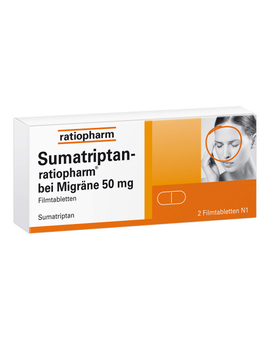 Sumatriptan-ratiopharm bei Migräne 50 mg Filmtabletten (2)