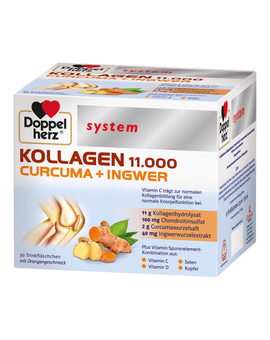 Doppelherz system Kollagen 11000 Curcuma + Ingwer (30X25 ml)