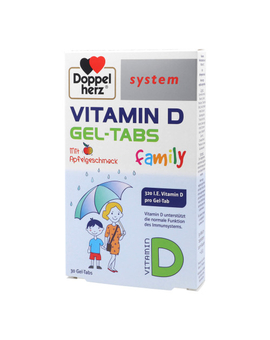 Doppelherz Vitamin D Gel-Tabs family system (30)