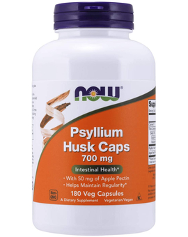 Psyllium Husk, 700 mg Kapseln, glutenfrei (180)