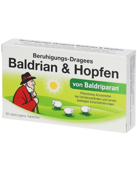 Beruhigungs-Dragees Baldrian & Hopfen von Baldriparan 60 St