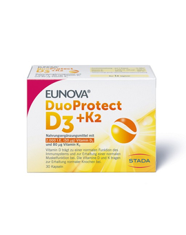 EUNOVA DuoProtect D3+K2 2000 I.E./80 µg Kapseln (30)