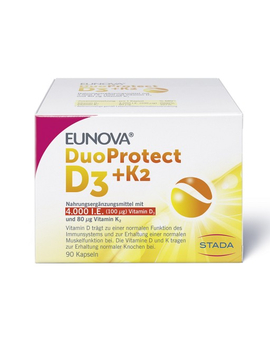 EUNOVA DuoProtect D3+K2 4000 I.E./80 µg Kapseln (90)