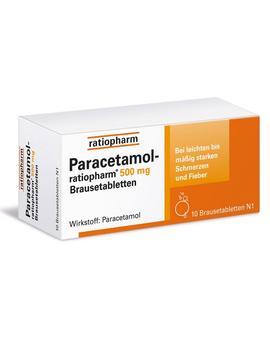 PARACETAMOL-ratiopharm 500 mg Brausetabletten (10)