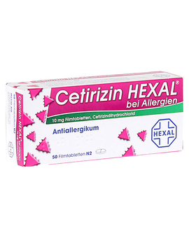 CETIRIZIN HEXAL Filmtabletten bei Allergien (50)