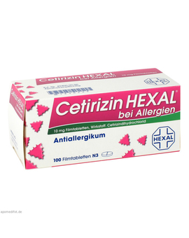 CETIRIZIN HEXAL Filmtabletten bei Allergien (100)