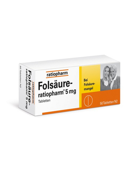 FOLSÄURE-RATIOPHARM 5 mg Tabletten (50)