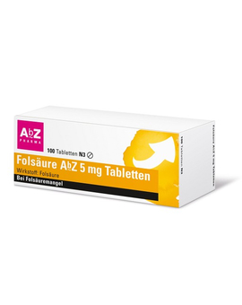 FOLSÄURE AbZ 5 mg Tabletten (100)
