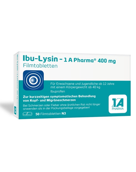 IBU-LYSIN 1A Pharma 400 mg Filmtabletten (50)