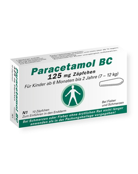 PARACETAMOL BC 125 mg Suppositorien (10)