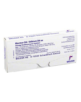 MARMOR D 6/Stibium D 6 aa Ampullen (8X1 ml)