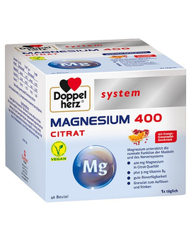 DOPPELHERZ Magnesium 400 Citrat system Granulat (40)