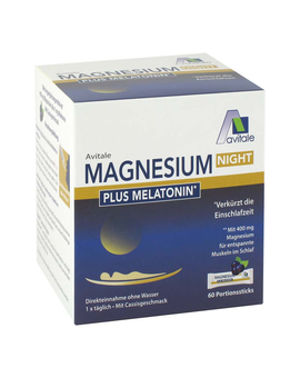 MAGNESIUM NIGHT plus 1 mg Melatonin Direktsticks (60)