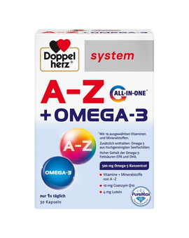 DOPPELHERZ A-Z+Omega-3 all-in-one system Kapseln (30)