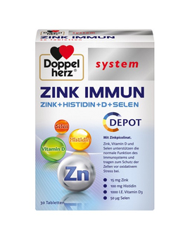 DOPPELHERZ Zink Immun Depot system Tabletten (30)