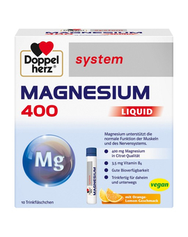 DOPPELHERZ Magnesium 400 Liquid system Trinkamp. (10)