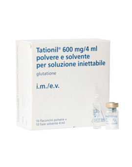 TATIONIL 600 mg/4 ml polvere e solvente per soluzione iniettabile (10)