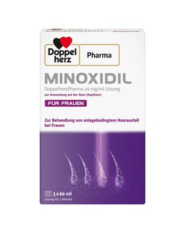 MINOXIDIL DoppelherzPhar.20mg/ml Lsg.Anw.Haut Frau (3X60 ml)