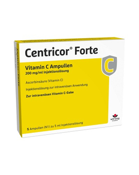 CENTRICOR Forte Vitamin C Amp. 200 mg/ml Inj.-Lsg. (5x5ml)