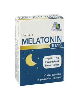 MELATONIN 1 mg Mini-Tabletten im Spender (120)