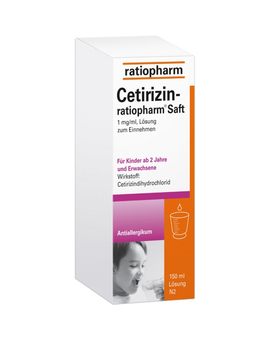 CETIRIZIN-ratiopharm Saft (150 ml)
