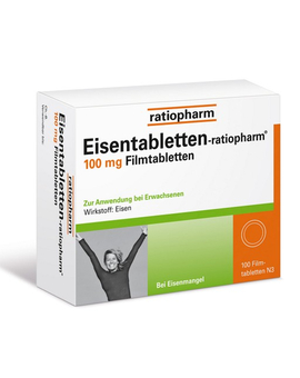 EISENTABLETTEN-ratiopharm 100 mg Filmtabletten (100)