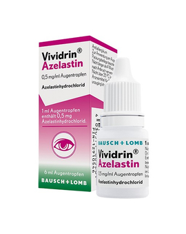 Vividrin Azelastin Augentropfen bei Heuschnupfen, Allergien (6 ml)