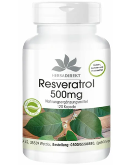Resveratrol 500 mg Kapseln (120)