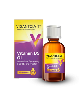 VIGANTOLVIT® Öl, Vitamin D3, 500 I.E. pro Tropfen (10ml)