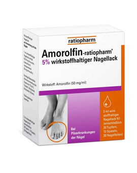 Amorolfin ratiopharm 5% - bei Nagelpilz (3ml)