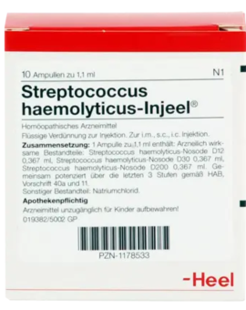 STREPTOCOCCUS HAEMOLYTICUS Injeel Ampullen (10)