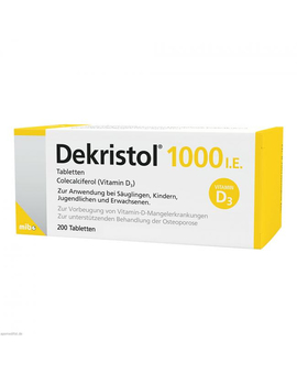 DEKRISTOL 1.000 I.E. Tabletten (200)