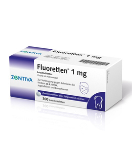 Кликните для увеличения изображения FLUORETTEN 1,0 mg Tabletten (300)