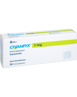 Перейти на страницу товара Champix 1 mg Filmtabletten Folgepackung (28)