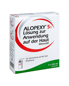 ALOPEXY 5% Lösung zur Anwendung 3X60 ml bei Haarausfall (3X60 ml)