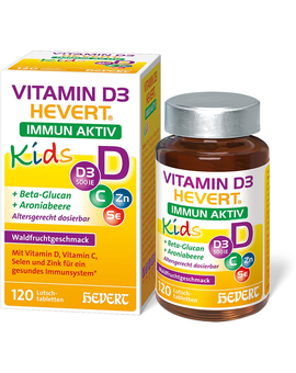 Перейти на страницу товара VITAMIN D3 HEVERT Immun Aktiv Kids Lutschtabletten (120)
